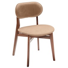 Стул Rasmus  Diag beige/т.орех