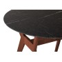 Стол Нарвик д.860 мрамор Графит Темный орех