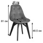 Стул Eames lite Грей/Натуральный Бук