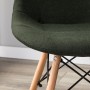 Стул Eames тёмно-зеленый /W