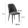 Стул Alen Diag blue/черный