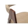 Кресло Kaede Beige/Темный орех