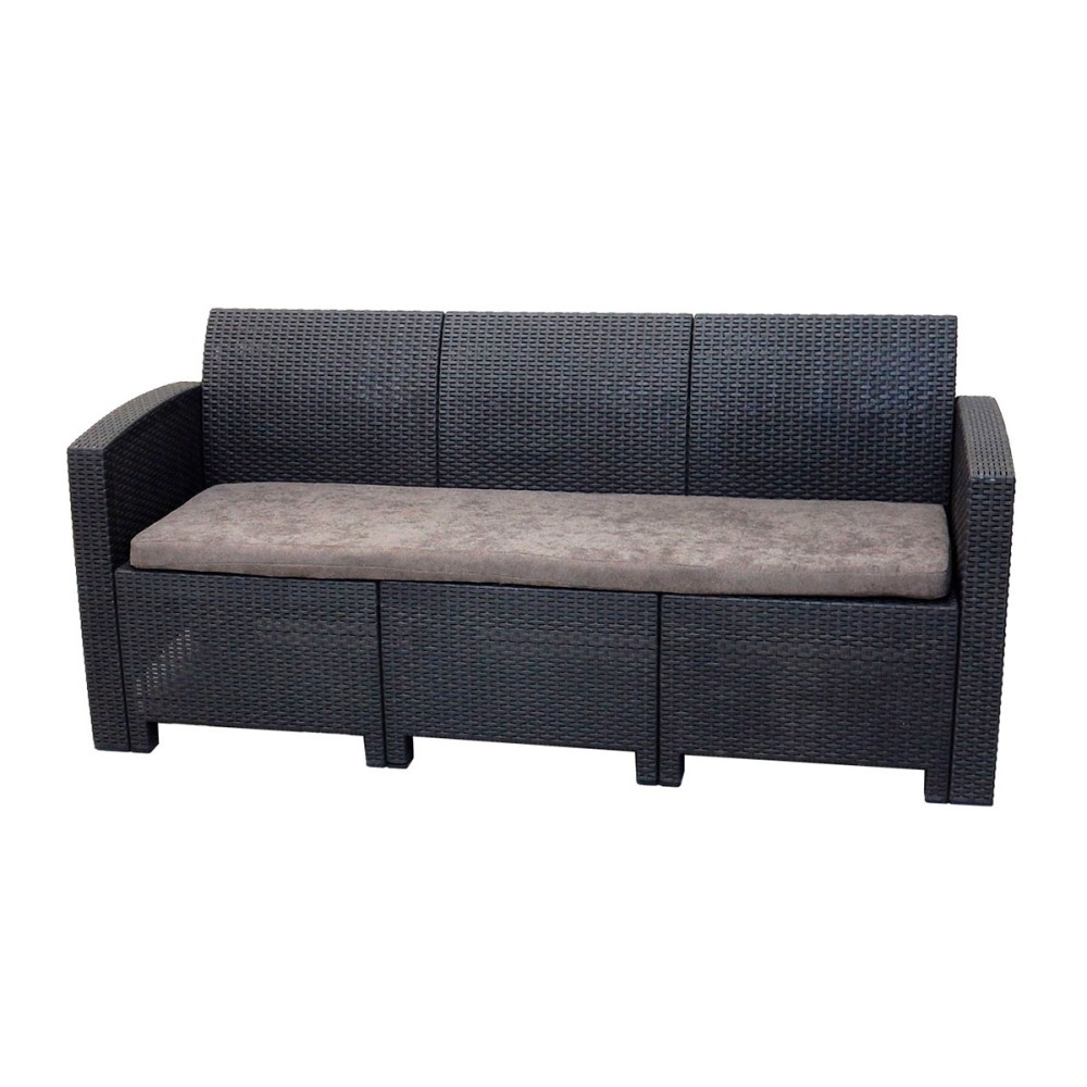 Arizona b:rattan, Диван трехместный, антрацит (3-х местная подушка)