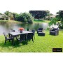 Стул B:rattan INDIANA с подлокотниками, коричневый