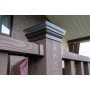 Крышка со светодиодами и юбка - комплект для столба Holzhof woodstyle (100*100)