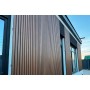 Вертикальная стеновая панель NauticPrime Line ДПК 219*26*4000мм, цвет Тик