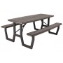 Стол складной с лавочками Lifetime для пикника