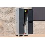 Уличный шкаф TOOMAX 2х дверный глубокий SANTORINI XL (3 полки), светло-серый/антрацит