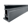Вертикальная стеновая панель NauticPrime Line ДПК 219*26*3000мм, цвет Тёмно-серый