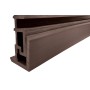 Вертикальная стеновая панель NauticPrime Line ДПК 219*26*3000мм, цвет Венге