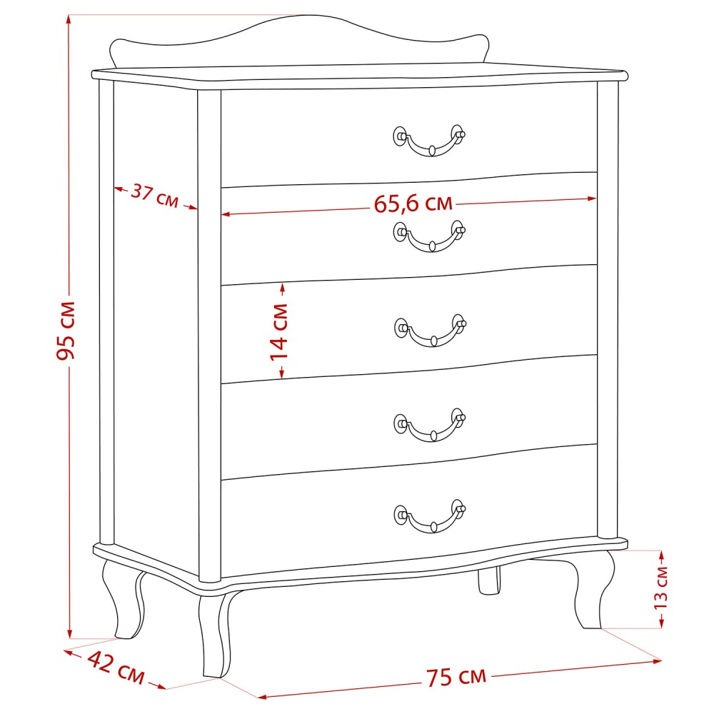 Комод Leset "Джульетта" Комод Leset "Джульетта"