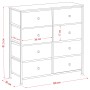 Комод Leset Линкс 8 ящиков (МДФ)