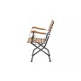 Стул из акации ЛАТА складной с подлокотниками