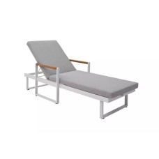 Шезлонг из алюминия MAYA белый  Joygarden