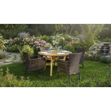 Обеденный комплект МОДЕНА 116 см на 4 персоны с креслами