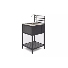 Модуль уличной кухни из алюминия БЕЙС (мойка из нержавеющей стали)