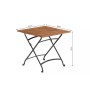 Стол из акации ЛАТА складной 80 см