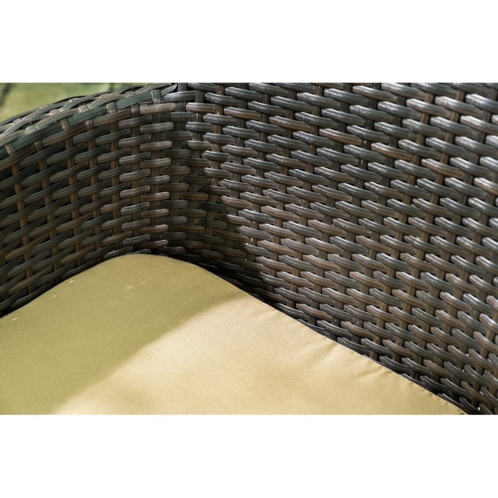 Плетеное кресло AROMA темно-коричневое  Joygarden