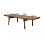 Обеденный стол из акации МОНА раздвижной 179/263 см
