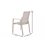Стул из алюминия ГОНЗО бежевый