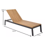 Шезлонг из алюминия АЛЬТО