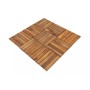 Модульный уличный пол из акации НОРД (6 ламелей), 30×30 см, набор 10 шт
