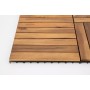 Модульный уличный пол из акации НОРД (6 ламелей), 30×30 см, набор 10 шт