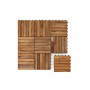 Модульный уличный пол из акации НОРД (6 ламелей), 30×30 см, набор 10 шт