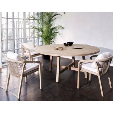 Стол круглый из акации RIMINI 180 см  Joygarden