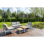 Комплект кофейных столов из алюминия MAYA белый  Joygarden Комплект кофейных столов из алюминия MAYA белый  Joygarden