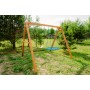 Деревянные качели с качелями гнездо 100 см и гибкими качелями