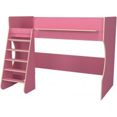 Кровать чердак Р432 Капризун 1 розовый