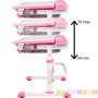 Парта трансформер со стулом Капризун T7-pink