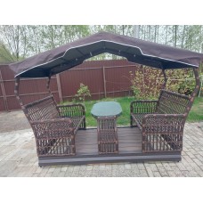 Маятниковые садовые качели Bamboo brown