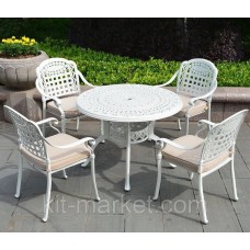 Мебель из литого алюминия Gera 4 White