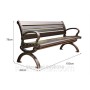 Садовая скамья Sorrento из алюминия