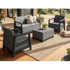 Комплект мебели Сканди (Scandi Linea 2 Seater Set) графит