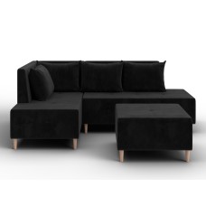 Диван угловой модульный с пуфом Лига-126 угол левый