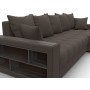 Диван угловой с декором и полкой Лига-050 НПБ
