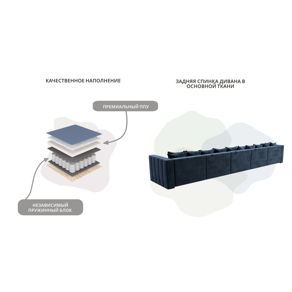 Диван П-образный Лига-052 НПБ МегаЛонг Диван П-образный Лига-052 НПБ МегаЛонг