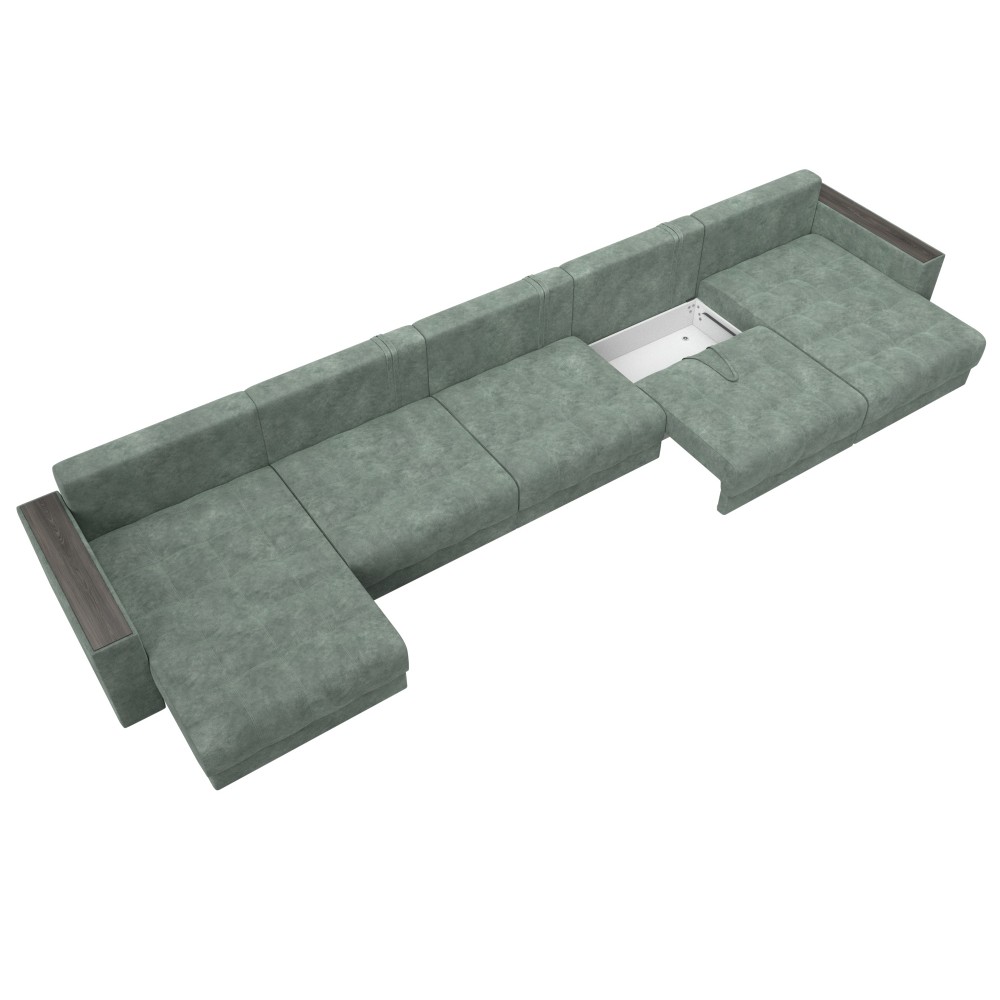 Диван П-образный с декором Лига-049 НПБ Мегалонг Диван П-образный с декором Лига-049 НПБ Мегалонг