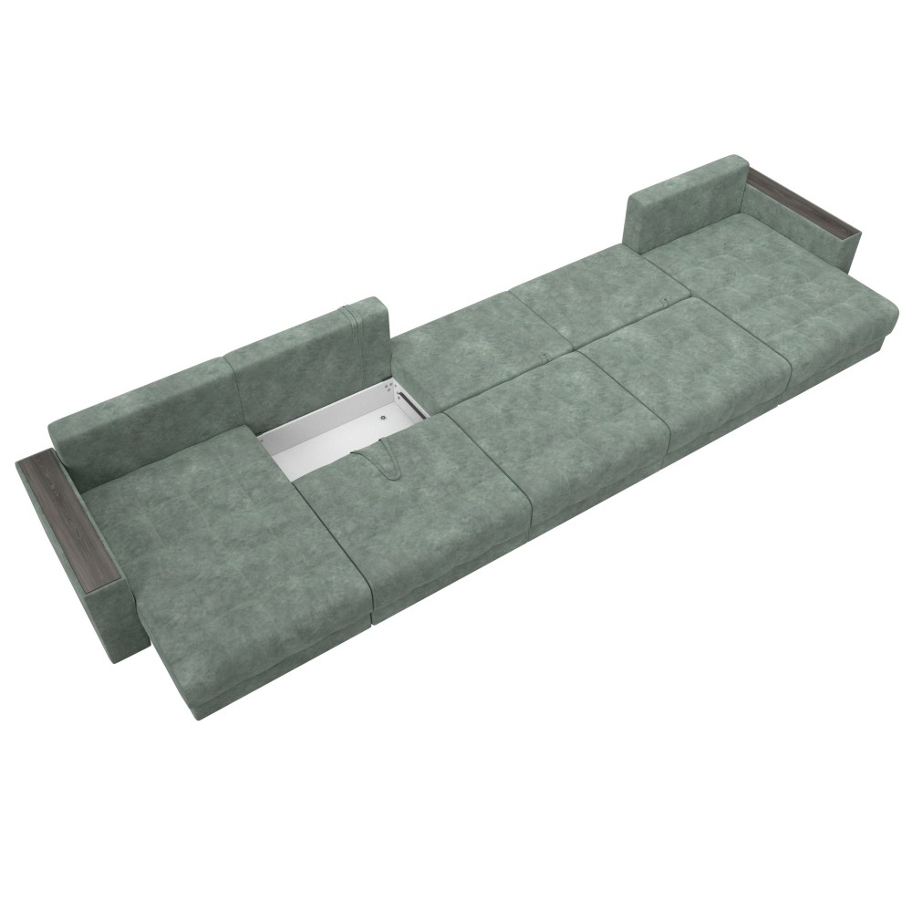 Диван П-образный с декором Лига-049 НПБ Мегалонг Диван П-образный с декором Лига-049 НПБ Мегалонг