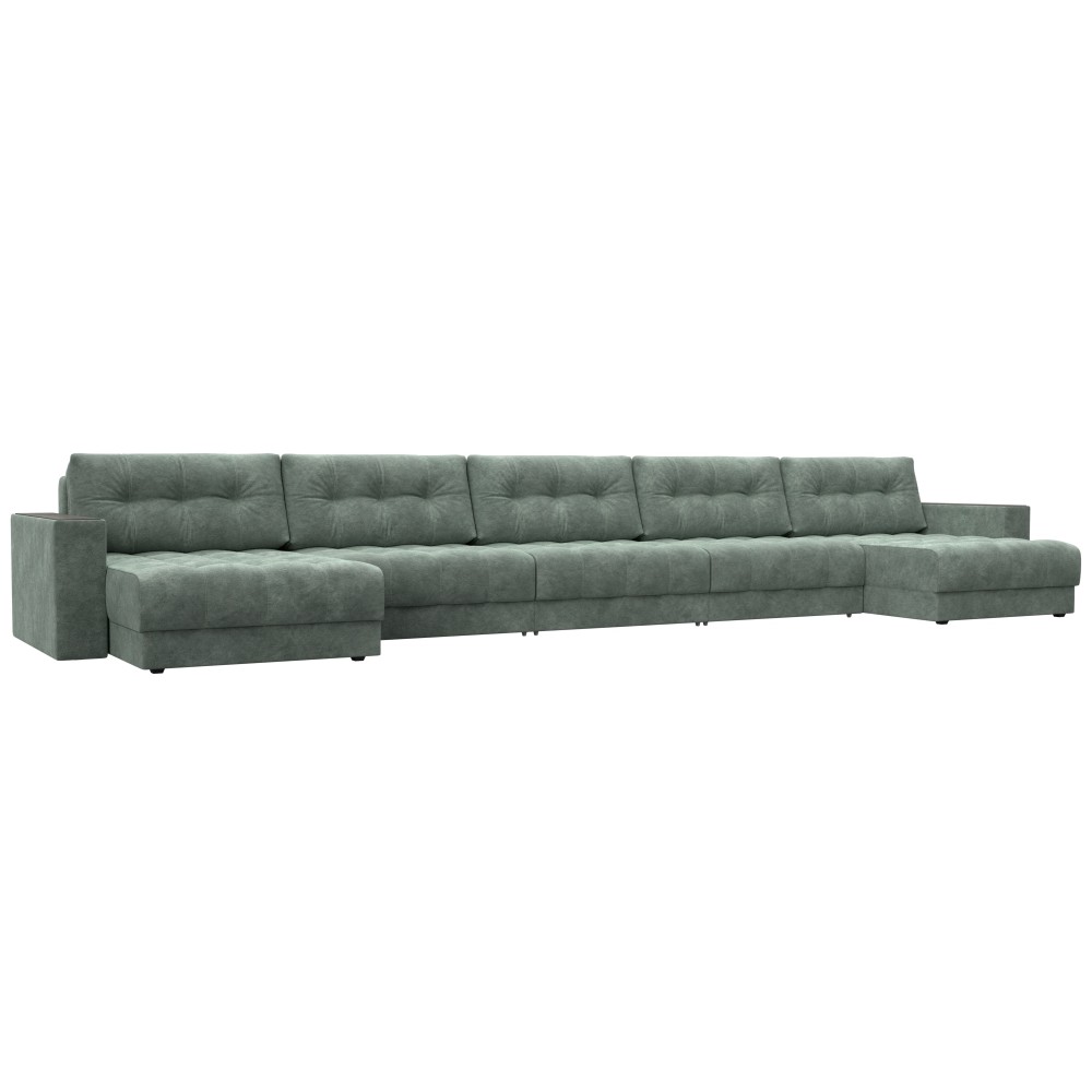 Диван П-образный с декором Лига-049 НПБ Мегалонг Диван П-образный с декором Лига-049 НПБ Мегалонг