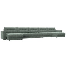 Диван П-образный с декором Лига-049 НПБ Мегалонг