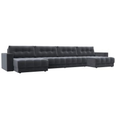 Диван П-образный с декором Лига-049 НПБ Лонг