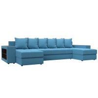 Диван П-образный Дубай полки слева