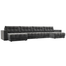 Диван П-образный с декором Лига-049 НПБ Лонг