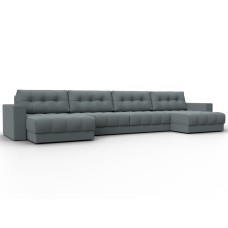 Диван П-образный с декором Лига-049 НПБ Лонг