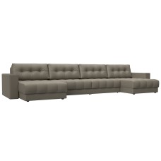 Диван П-образный с декором Лига-049 НПБ Лонг