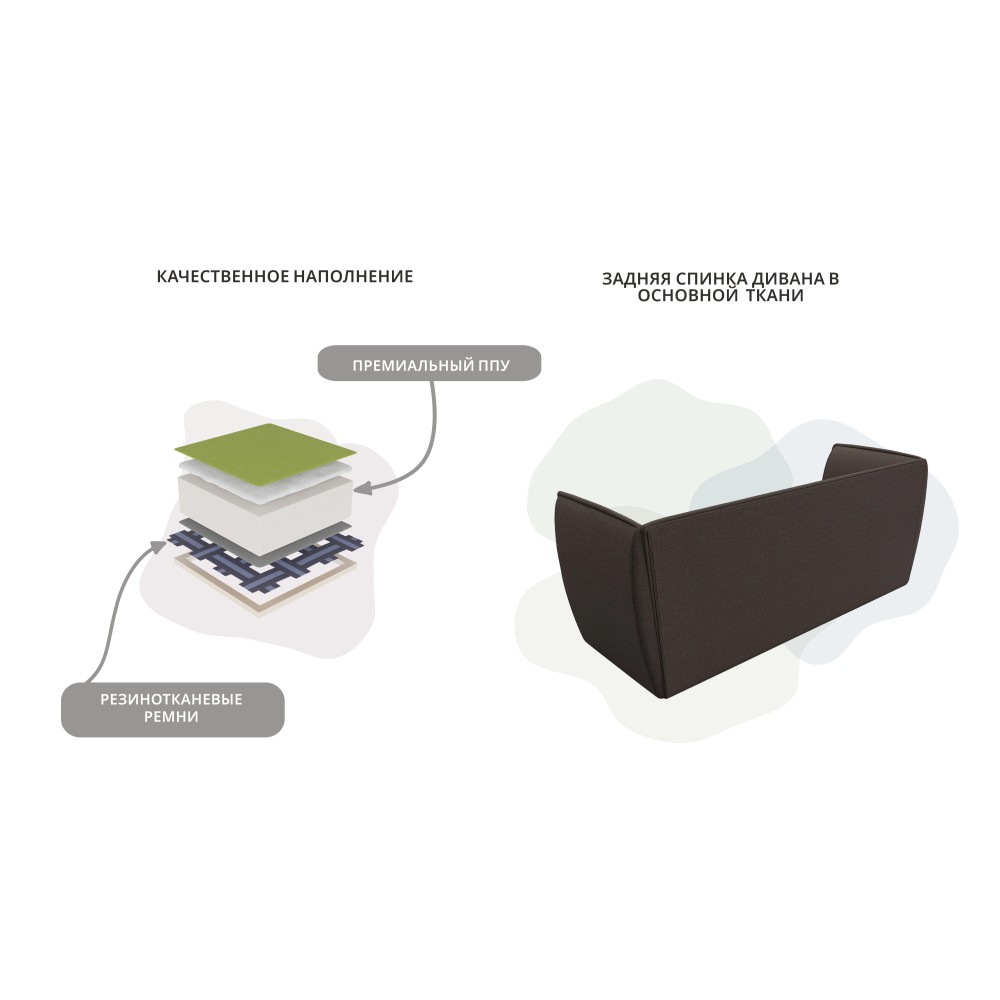 Диван кухонный прямой Бергамо 3-х местный Диван кухонный прямой Бергамо 3-х местный